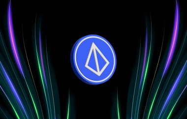 Dijital arkaplanda Loopring-lrc şifreli para birimi logoları. 3d illüstrasyon.