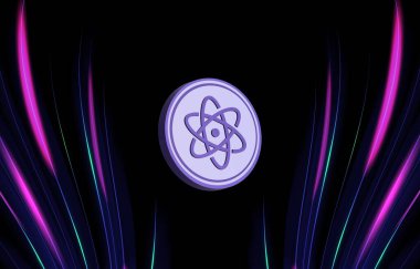Dijital arkaplanda proton-xpr kripto para birimi resimleri. 3d illüstrasyon.