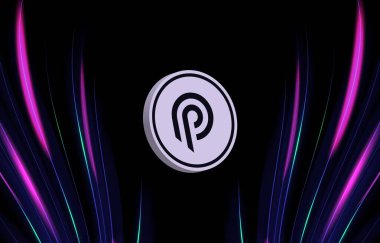 Dijital arkaplanda Pyth network para logosu resmi. 3d illüstrasyon.