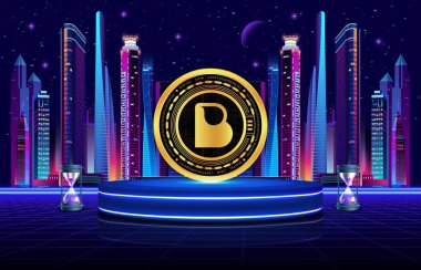 biconomy-bico para sanal para birimi görüntüleri. 3d illüstrasyon