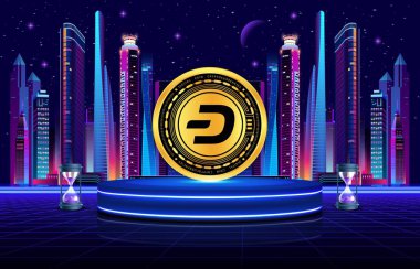 Dijital arkaplanda tire sanal para birimi görüntüsü. 3B çizimler.