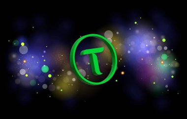 Bitttensor-tao kripto para birimi resimleri. 3 boyutlu illüstrasyon. dijital paralar.