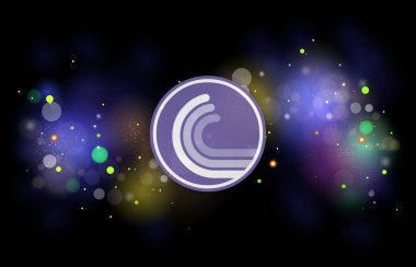 bittorrent-bttc sanal para birimi resmi dijital arkaplanda. 3d illüstrasyon.