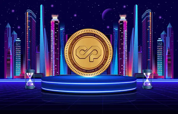 Sayısal arkaplanda karşıt parti-xcp sanal para birimi resimleri. 3d illüstrasyon.