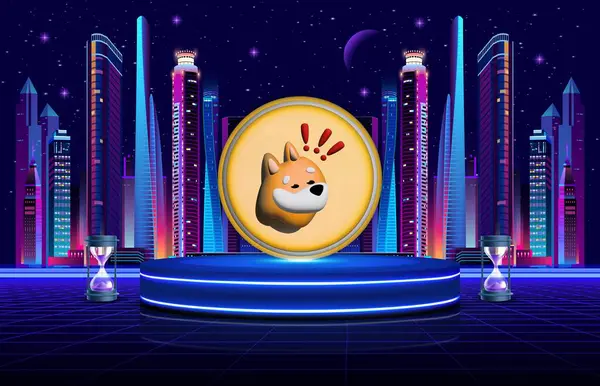 Dijital arkaplanda bozuk para kripto resmi var. 3d illüstrasyon.