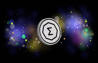 Dolayısıyla dijital arkaplanda şifreli para birimi resmi var. 3d illüstrasyon.