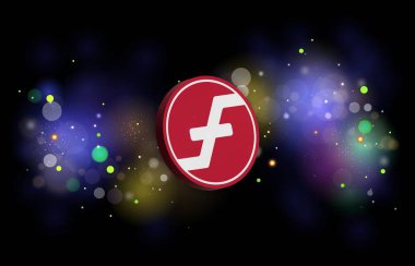 Dijital bir arkaplanda firo sanal para birimi görüntüsü. 3d illüstrasyon.