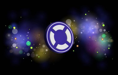 GT protokol-gtai sanal para birimi görüntüleri dijital arkaplanda. 3d illüstrasyon.