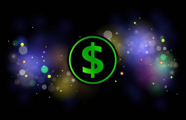 Para birimlerinin logoları. Dolar para birimi logosu. 3d illüstrasyon.