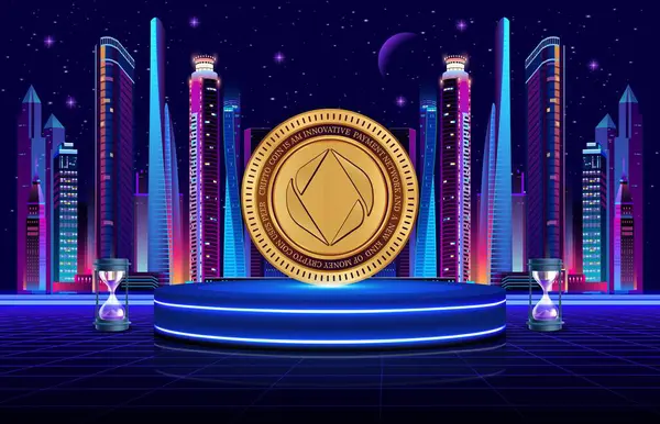 ethereum name-ens sanal para birimi resimleri. 3d illüstrasyon