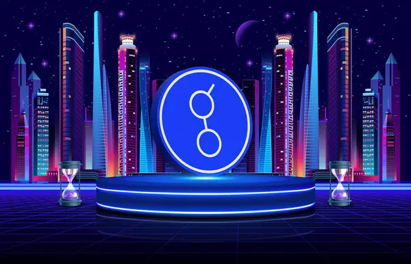 Dijital arkaplanda golem-glm şifreleme resimleri. 3d illüstrasyon.