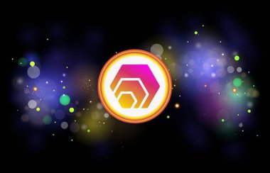 dijital arkaplanda sanal para birimi görüntüleri var. 3d illüstrasyon.