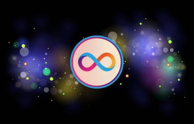 Dijital arkaplanda internet bilgisayar-icp şifreli para birimi resimleri. 3d illüstrasyon.