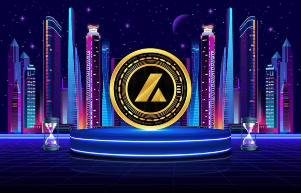 Dijital arkaplandaki kaldıraç logosunun görüntüleri. 3d illüstrasyon.