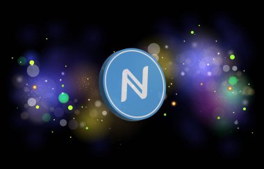 Namecoin-nmc sanal para birimi resimleri. 3d illüstrasyon