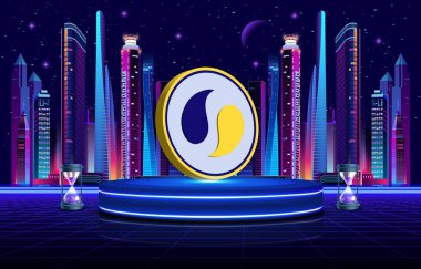 Dijital arkaplanda bir şifreleme resmi listele. 3B çizimler.