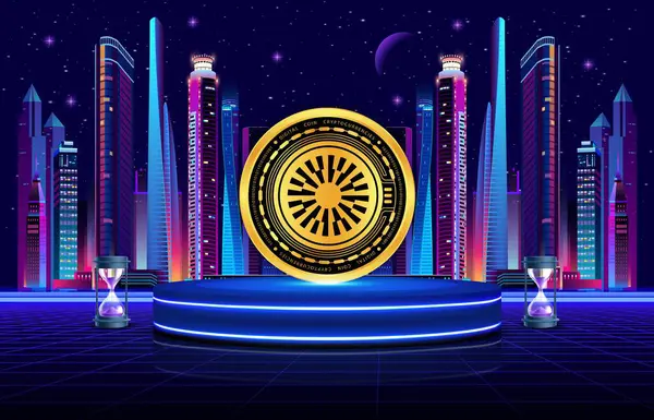 Mantla network-mantla para şifreli para birimi resmi dijital arkaplanda. 3d illüstrasyon.