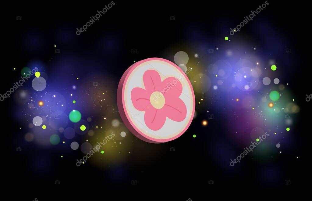 Myneighbor-alice cryptocurrency logos images on digital background. 3d illustrations.
