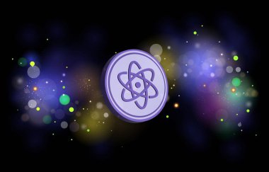 Dijital arkaplanda proton-xpr kripto para birimi resimleri. 3d illüstrasyon.