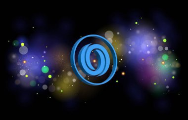 Dijital arkaplanda vaha gülü kripto para birimi resimleri. 3d illüstrasyon.