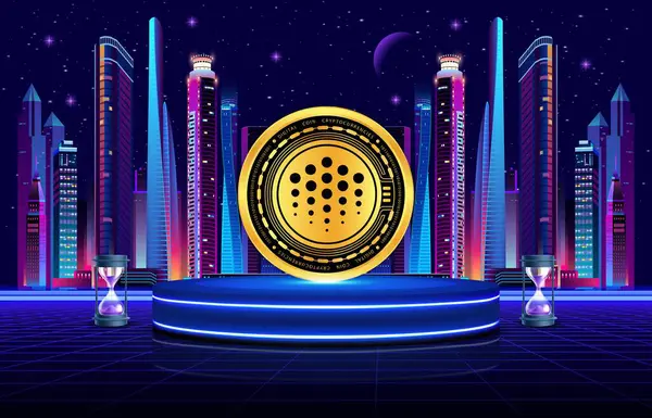 Dijital arka planda okyanus ağı-okyanus kripto para birimi görüntüleri. 3d illüstrasyon.