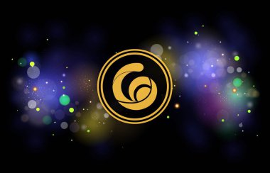 Radyo Kaka-Raca şifreleme para birimi görüntüleri. 3 boyutlu illüstrasyon. dijital paralar.