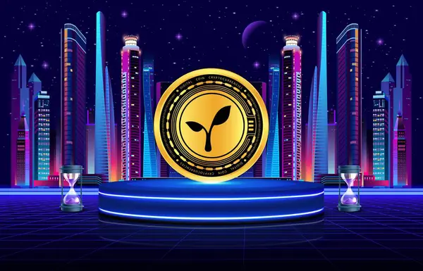 Dijital arkaplanda radar-rad kripto-para birimi görüntüleri. 3d illüstrasyon.