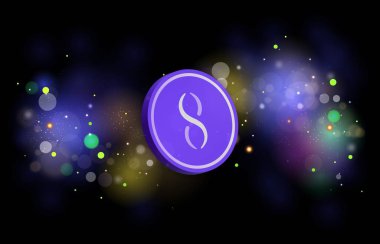 Tekillik-Agix sanal para biriminin görüntüleri. 3d illüstrasyon