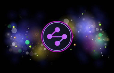 Dijital arkaplanda sinaps-syn 'in dijital para birimi görüntüleri. 3d illüstrasyon.