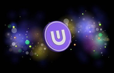 Dijital arkaplanda ultra-uos sanal para birimi görüntüleri. 3d illüstrasyon.