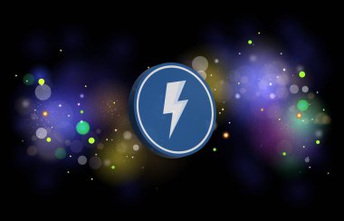 vethor token-vtho şifreli para birimi logoları dijital arkaplanda. 3d illüstrasyon.
