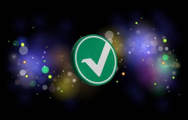 Dijital arkaplanda vertcoin-vtc şifreli para birimi logoları. 3d illüstrasyon.