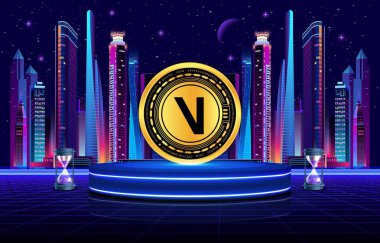 Dijital arkaplanda viberate-vib şifreleme resimleri. 3d illüstrasyon.