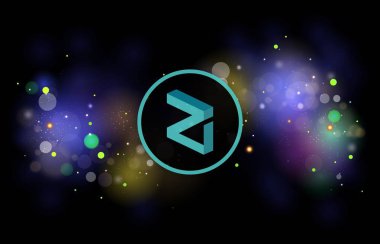zilliqa-zil virtual currency images. 3d illustrations.