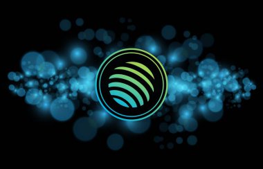 Jupiter-jup sanal para biriminin dijital arkaplan resmi. 3d çizimler.