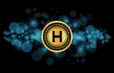 Dijital arka planda kava ödünç para biriminin görüntüsü. 3B çizimler.