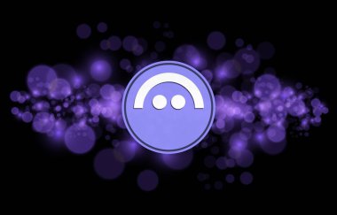 Dijital arkaplanda AVE sanal para birimi resimleri. 3d illüstrasyon