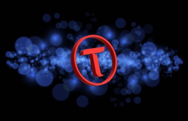 Bitttensor-tao kripto para birimi resimleri. 3 boyutlu illüstrasyon. dijital paralar.