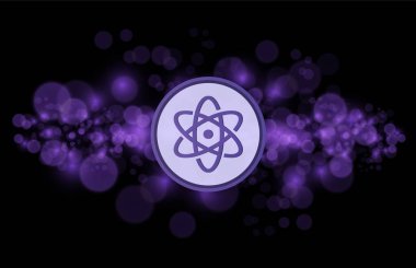 Dijital arkaplanda proton-xpr kripto para birimi resimleri. 3d illüstrasyon.