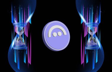 Dijital arkaplanda AVE sanal para birimi resimleri. 3d illüstrasyon