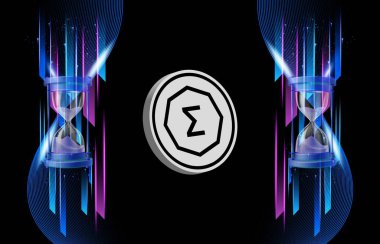 Dolayısıyla dijital arkaplanda şifreli para birimi resmi var. 3d illüstrasyon.