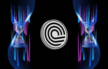 Dijital arkaplanda ondo sanal para birimi görüntüleri. 3d illüstrasyon.