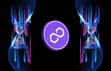 Dijital arkaplanda çokgen-matik kripto para birimi resimleri. 3d illüstrasyon.