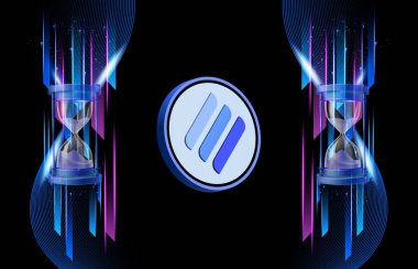 Dijital arkaplanda doğrusal finans-lina şifreli para birimi logoları resimleri. 3d illüstrasyon.