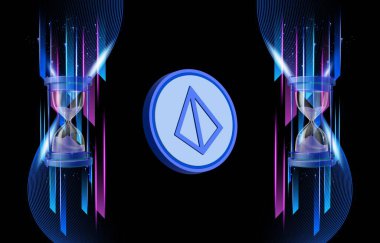 Dijital arkaplanda Loopring-lrc şifreli para birimi logoları. 3d illüstrasyon.