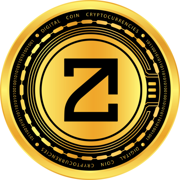 Soyut arka planda zetachain-zeta kripto para birimi çizimleri. 3d illüstrasyon.