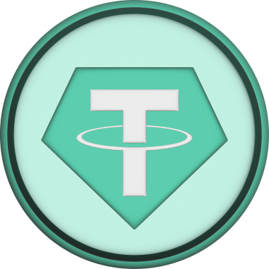 Soyut arkaplanda bağlantı-usdt şifreli para birimi resimleri. 3d illüstrasyon.