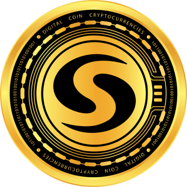 Syscoin-Sys sikke vektör çizimleri. 3d illüstrasyon