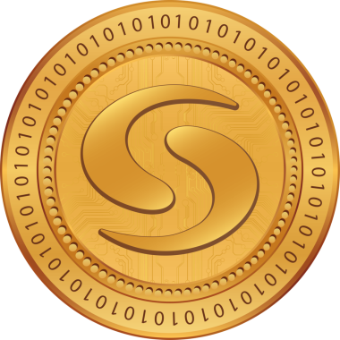 Syscoin-Sys sikke vektör çizimleri. 3d illüstrasyon