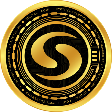 Syscoin-Sys sikke vektör çizimleri. 3d illüstrasyon